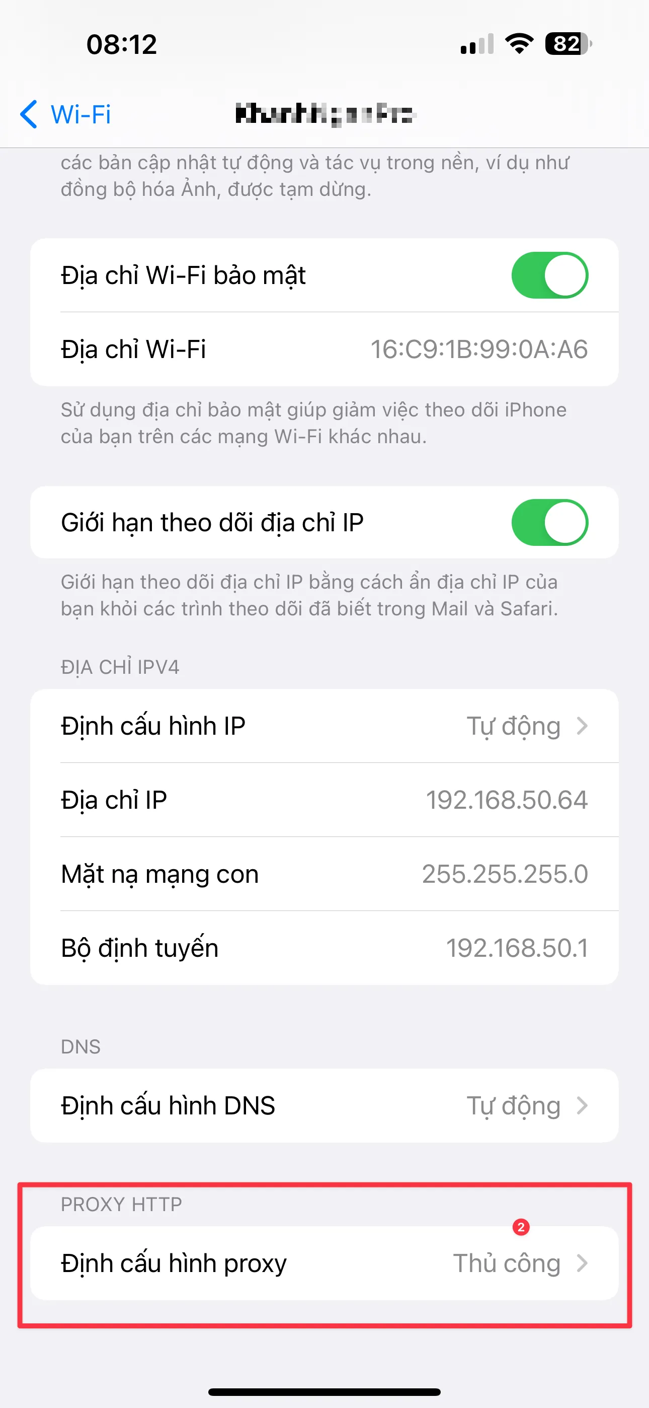 Instructions for setting up Proxy configuration on iPhone simply and effectively